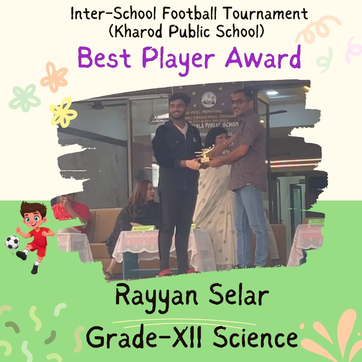 Inter-School Football Tournament, Kharod Public School