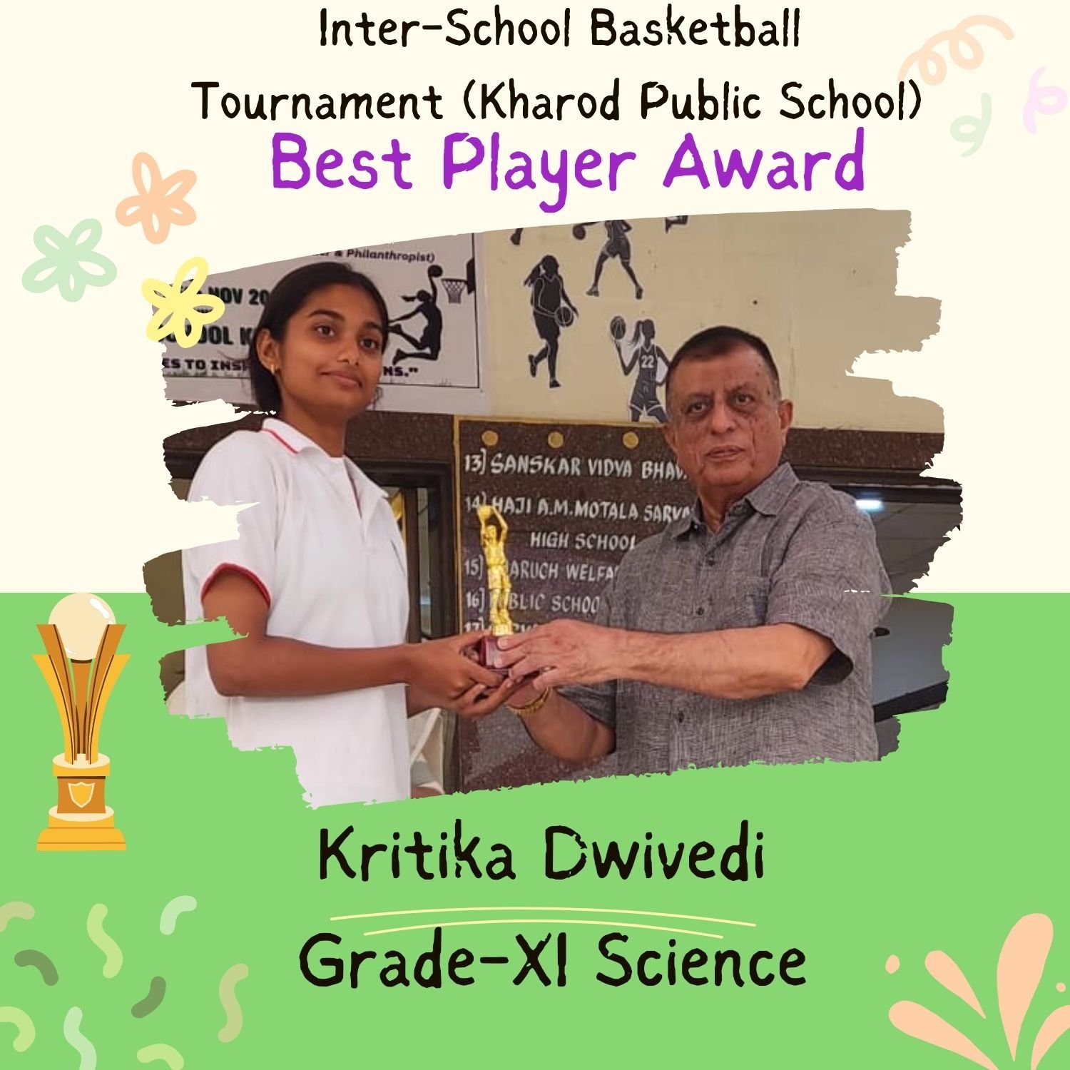 Inter-School Basketball Tournament, Kharod Public School