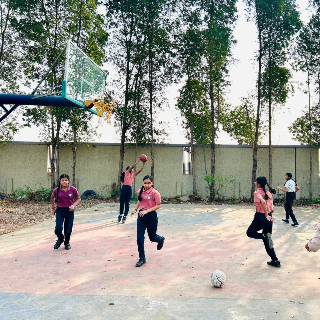 Students taking part in co-curricular activities